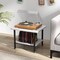 Printer Stand 2 Tier Under Desk Printer Table Rolling Cart with Storage Shelf Metal Frame Home Office